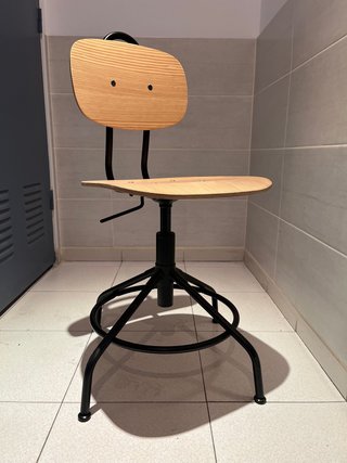 Silla KULLABERG IKEA Madera y Metal