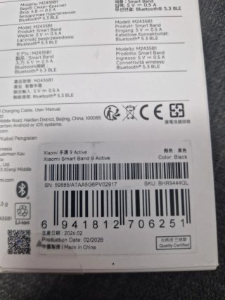 Xiaomi Smart Band 9 Active Negra V02917
