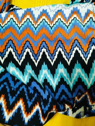 Pantalón palazzo italiano zig zag