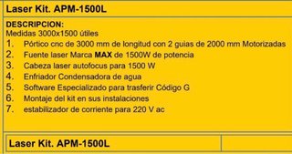 Laser kit. AMP-1500L