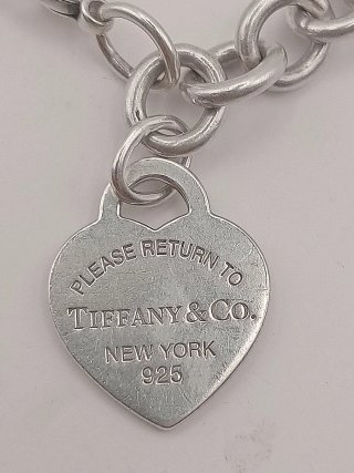 Bracciale retorno Tiffany & Co. maglia spessa cuor