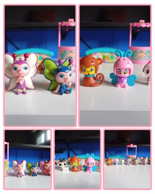 Lote 5 Muñecas Pinypon + mascotas