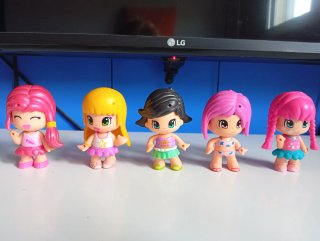 Lote 5 Muñecas Pinypon + mascotas