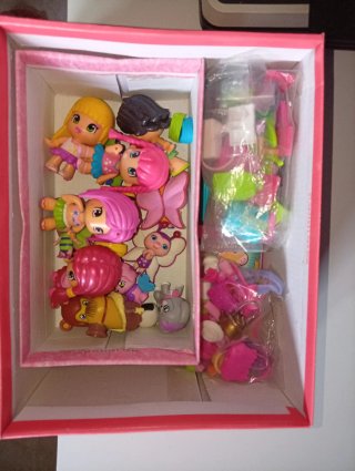 Lote 5 Muñecas Pinypon + mascotas