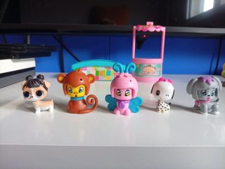 Lote 5 Muñecas Pinypon + mascotas