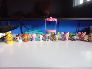 Lote 5 Muñecas Pinypon + mascotas