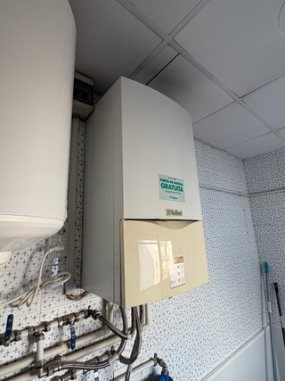 Caldera Gas Natural Vaillant Blanca/Beige