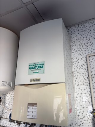 Caldera Gas Natural Vaillant Blanca/Beige