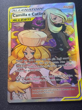 Carta Pokémon Cintia y Catleya (ITA)