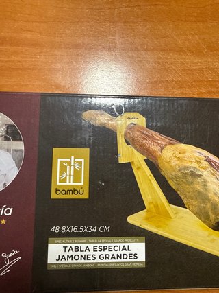 Soporte Jamonero Quttin Bambú y Madera