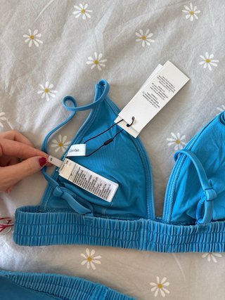 Bikini Calvin Klein azul nuevo
