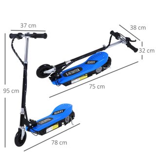Patinete Eléctrico Plegable para Niños Azul