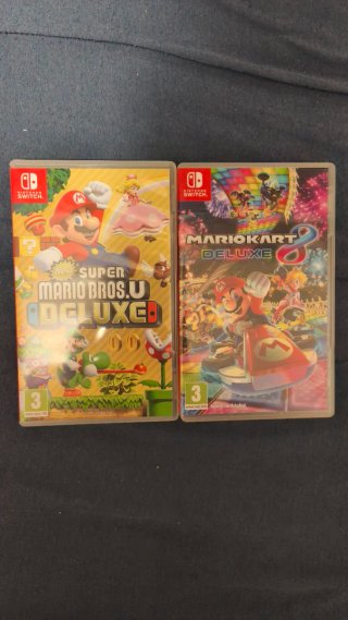 Mario Kart 8 Deluxe y Mario Bros U Deluxe Switch