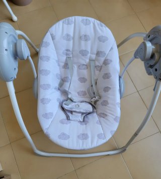 Hamaca para bebé con estampado de nubes