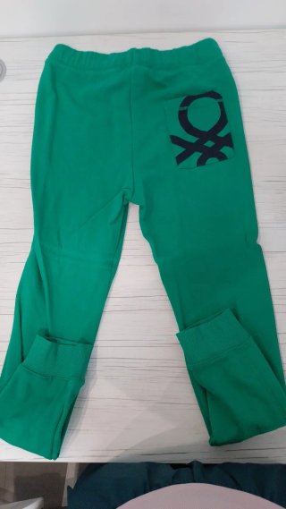 Pantalón Benetton niño verde 2XL 160cm
