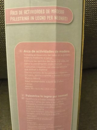 Gimnasio de actividades para bebé