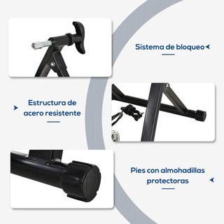 Rodillo de Bicicleta Plegable con Resistencia