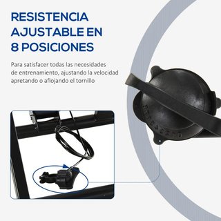 Rodillo de Bicicleta Plegable con Resistencia