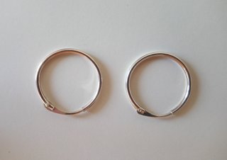 PENDIENTES DE PLATA DE LEY - AROS 1,9 CM - NUEVOS