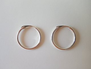 PENDIENTES DE PLATA DE LEY - AROS 1,9 CM - NUEVOS