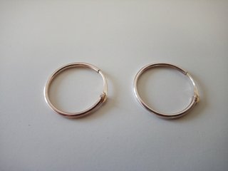 PENDIENTES DE PLATA DE LEY - AROS 1,9 CM - NUEVOS