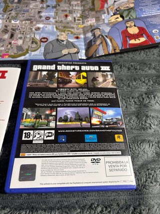 GTA III PS2 Completo + Póster y Manual