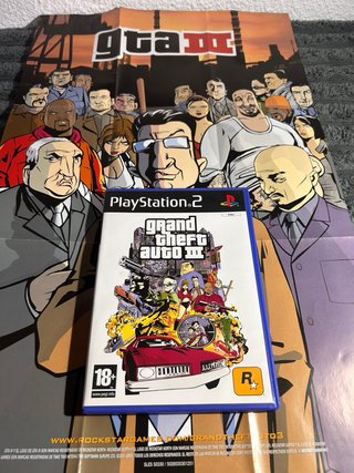 GTA III PS2 Completo + Póster y Manual