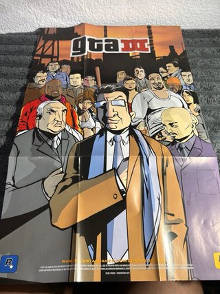 GTA III PS2 Completo + Póster y Manual