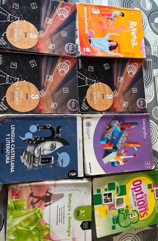 Libros de textos tercero de la eso