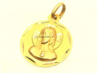 medalla oro 18k