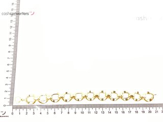 pulsera oro 18k con circonita