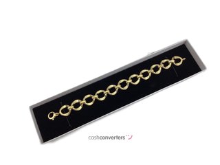 pulsera oro 18k con circonita