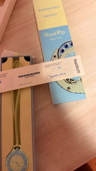 Reloj Swatch Royal Pop Azul/Amarillo