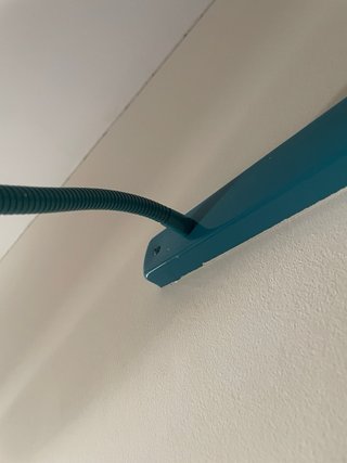 Lámpara de techo azul metálica
