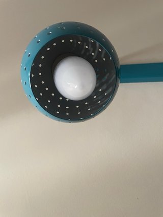 Lámpara de techo azul metálica