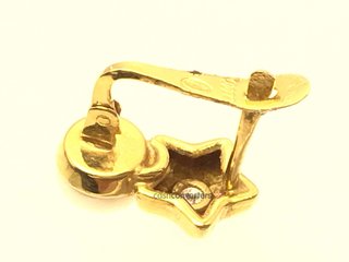 pendientes oro 18k con piedra con circonita