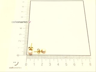 pendientes oro 18k con piedra con perla