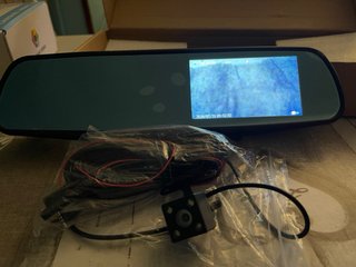 Camara grabadora espejo retrovisor coche