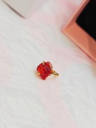 Charm Pandora Disney Rosa Roja Dorada bella bestia