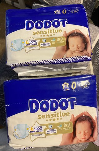 Pañales Dodot Sensitive Talla 0 (24 uds)
