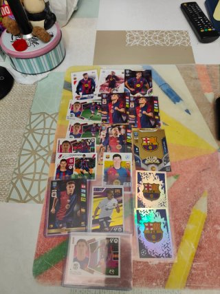 Cromos FC Barcelona - Gavi, Lewandowski, Fermín