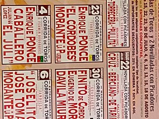 Cartel de toros El Puerto de Santa María 2000 81x48 cm