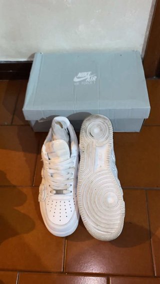 Scarpe Nike Air Force 1 Grigio Bianco