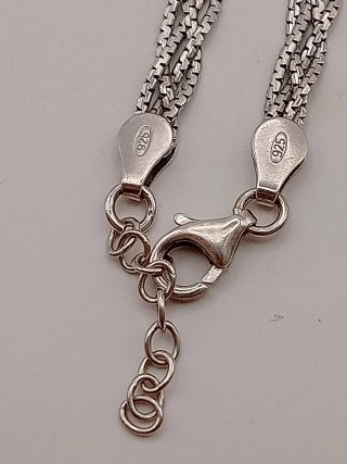 Bracciale multifilo maglia veneziana argento 925
