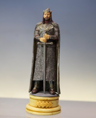 Aragorn, El Señor de los Anillos. Figura ajedrez de Eaglemoss.