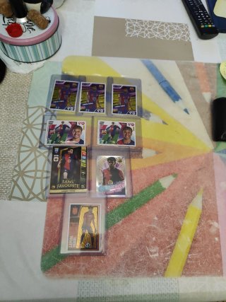 Cromos Lamine Yamal de distintas colecciones.