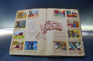 Álbum de cromos: La Vuelta al Mundo de Willy Fog. Danone, 1983.