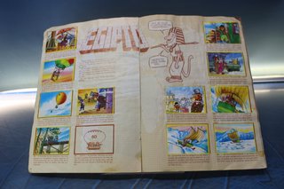 Álbum de cromos: La Vuelta al Mundo de Willy Fog. Danone, 1983.