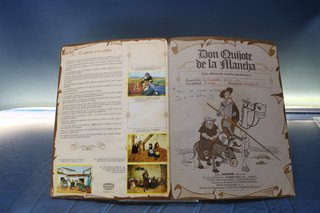 Álbum de cromos: Don Quijote de la Mancha. Danone, 1978. Incompleto.