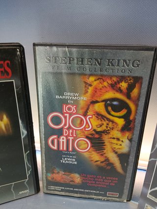 3 películas Terror, Vhs, LOS OJOS DEL GATO, LOS CREYENTES, ATRACCIÓN DIABOLICA